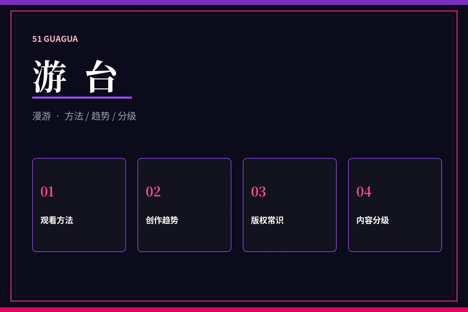 游台观看方法与版权常识